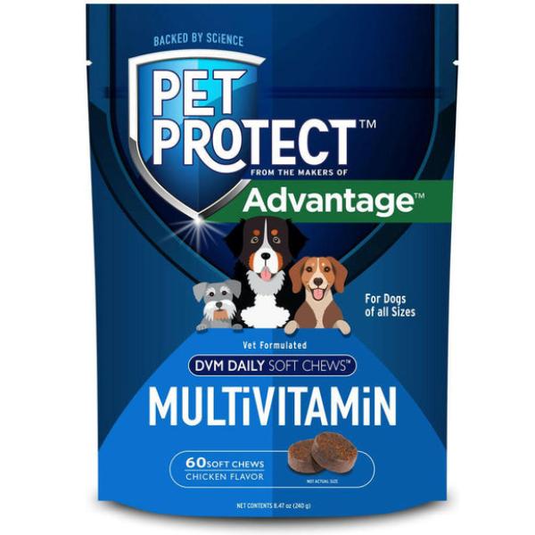 Picture of Elanco 20400150 Pet Protect Multivitamin DVM Daily Soft Chews for Dogs & Chicken