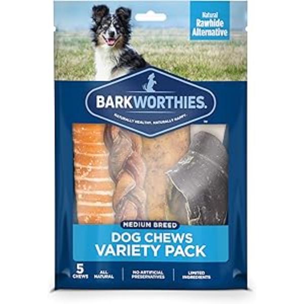 Picture of Barkworthies 20511487 Breed Variety Pack Natural Dog Chews - Medium