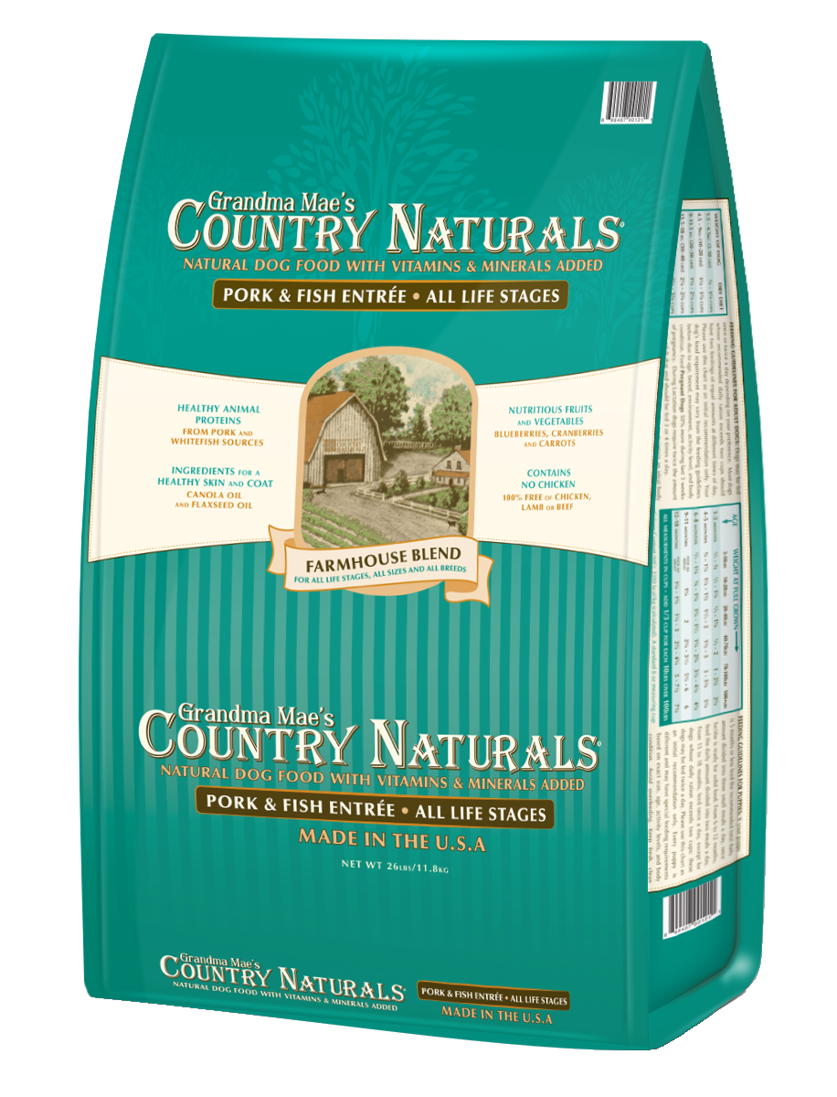 Picture of PF 46000122 14 lbs Grandma Maes Country Naturals Farmhouse Blend Dog Food
