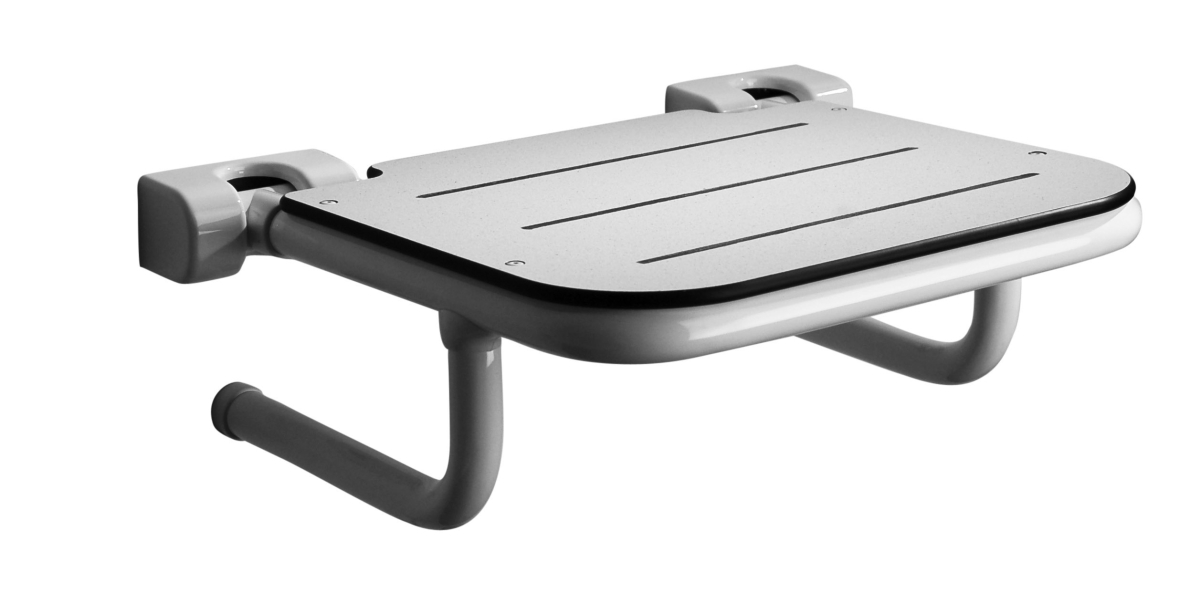 Picture of Ponte Giulio USA G25JDS21W1 Single Folding Shower Seat&#44; White