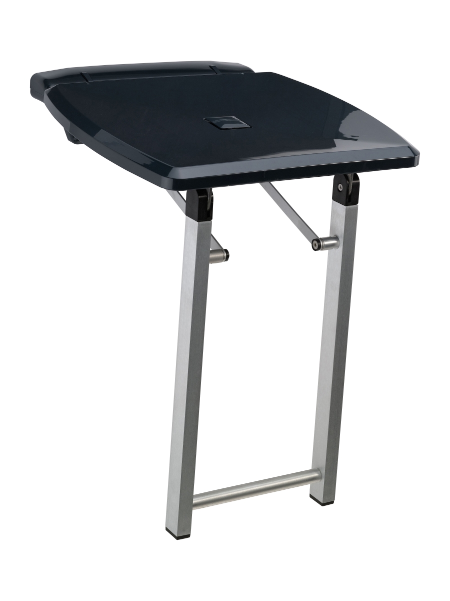 Picture of Ponte Giulio USA G27JDS44D4 Urban Folding Shower Seat with Legs&#44; Dark Gray