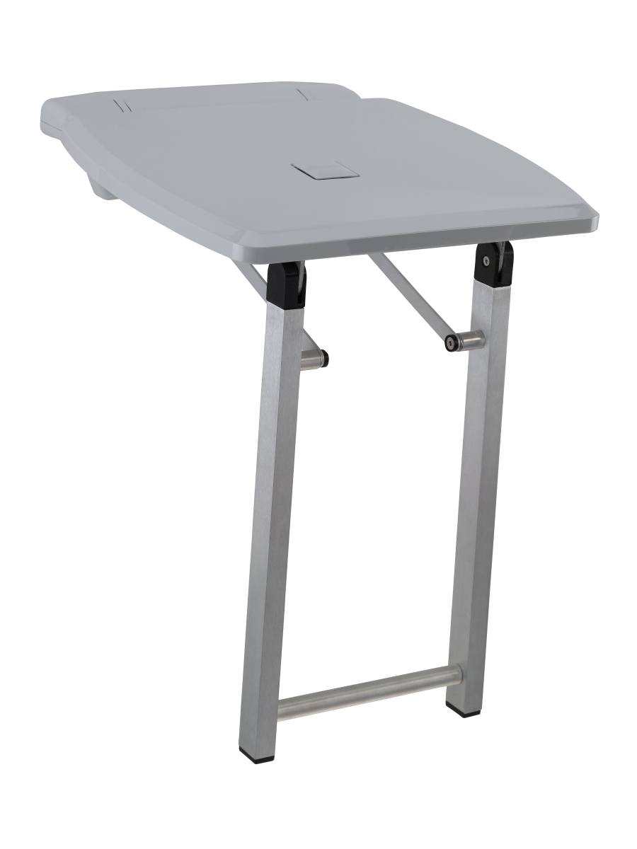 Picture of Ponte Giulio USA G27JDS44D2 Urban Folding Shower Seat with Legs&#44; Light Gray