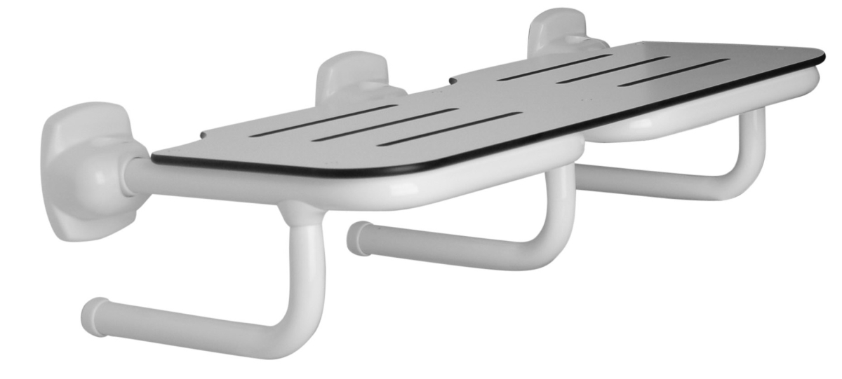 Picture of Ponte Giulio USA G25JDS22W1 Rectangular Folding Shower Seat&#44; White