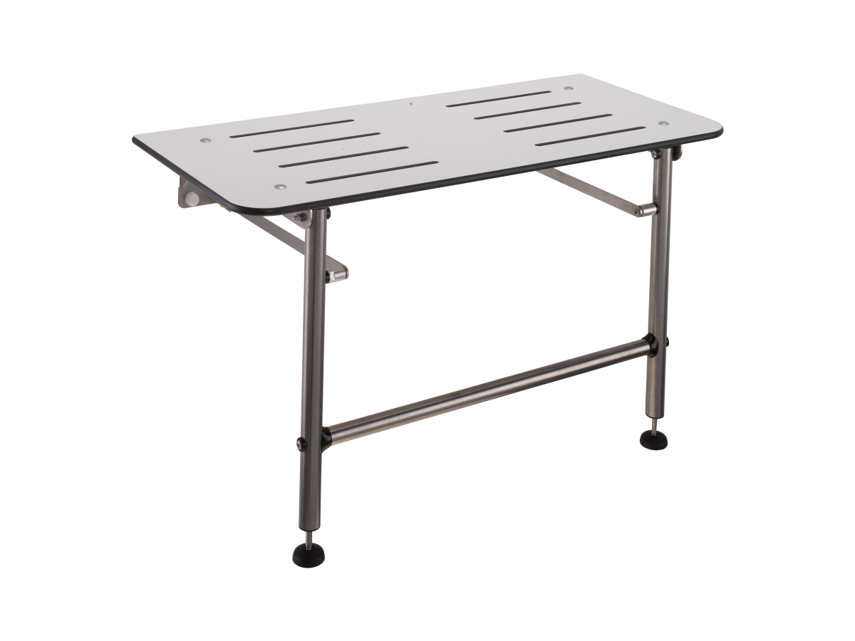Picture of Ponte Giulio USA G56UHS02W8 Rectangular Folding Shower Seat&#44; White