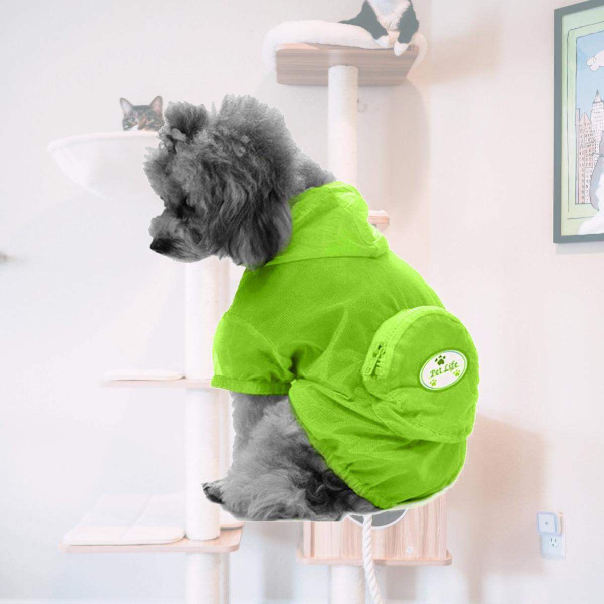 Picture of Pet Life R7YLXL Ultimate Waterproof Thunder-Paw Adjustable Travel Dog Raincoat- Extra Large