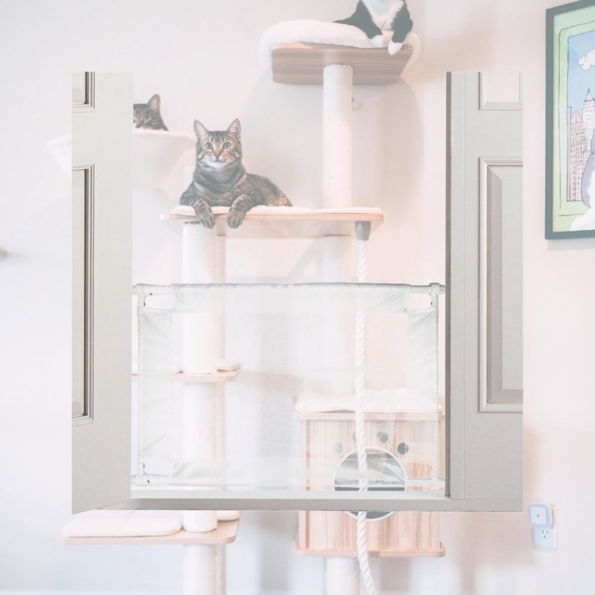 Picture of Pet Life PGA1WH Porta Gate Adjustable Folding Pet Cat Dog Gate&#44; White - One Size