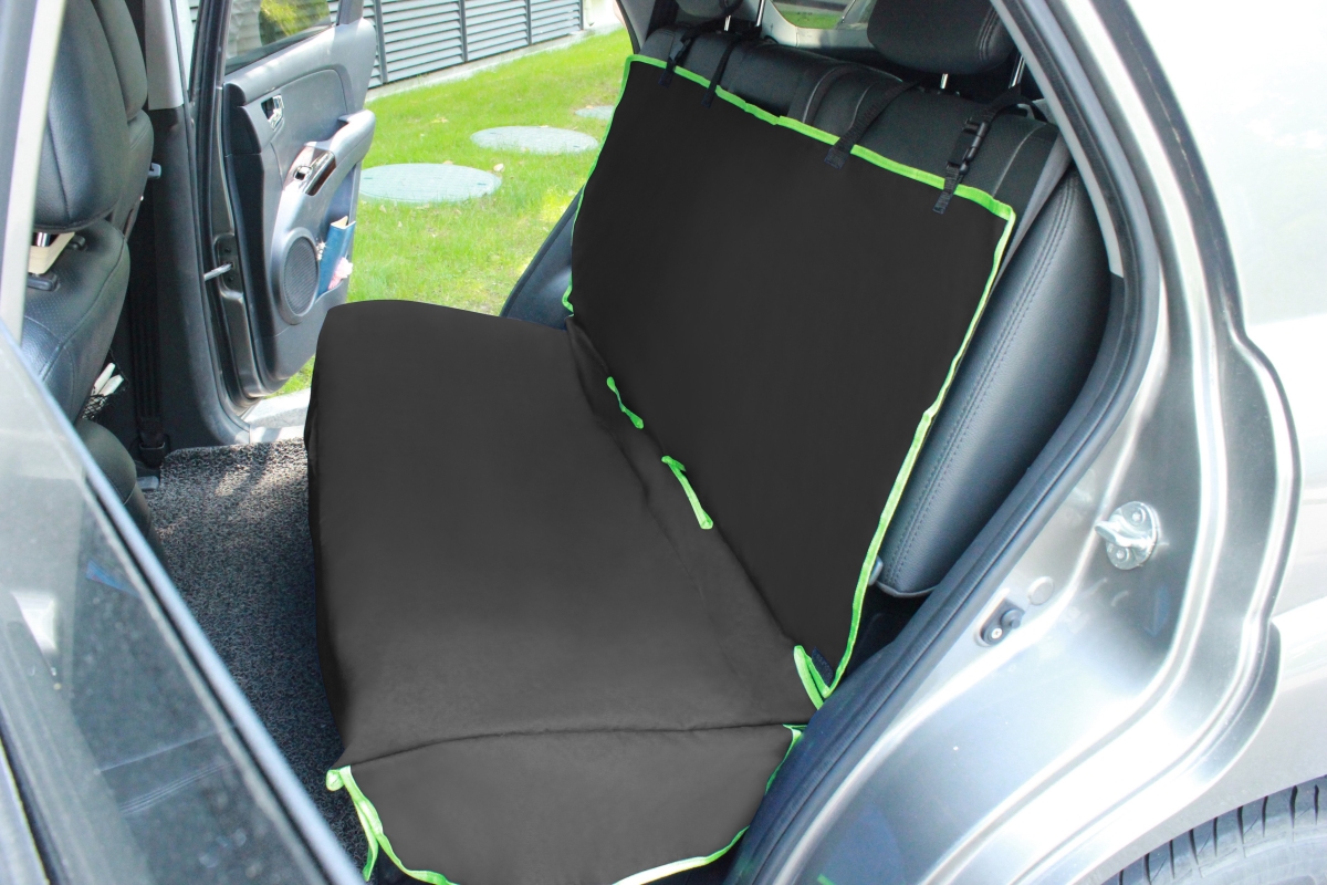 Picture of Pet Life CRT2BK Open Road Mess Free Back Seat Safety Car Seat Cover Protector&#44; Black - One Size
