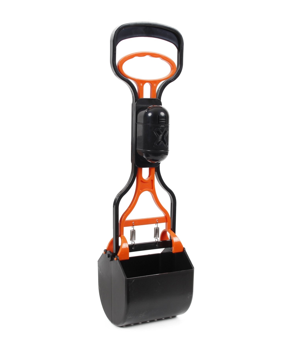 Picture of Pet Life PS2ORBK Squeeze N Scoop Lightweight Pooper Scooper with Waste Bag Holder&#44; Black & Orange - One Size
