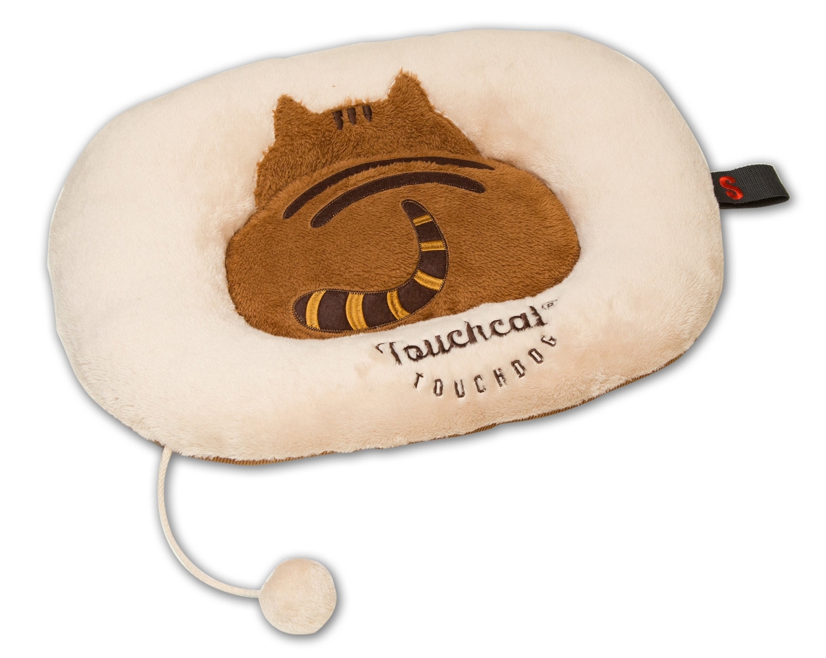 Picture of Touchcat PB71BRSM Kitty Tails Premium Cat Pet Bed, Beige & Brown - One Size