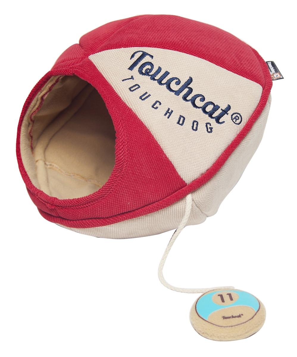 Picture of Touchcat PB75RDLG Saucer Walk-Through Cat Bed House, Red - One Size