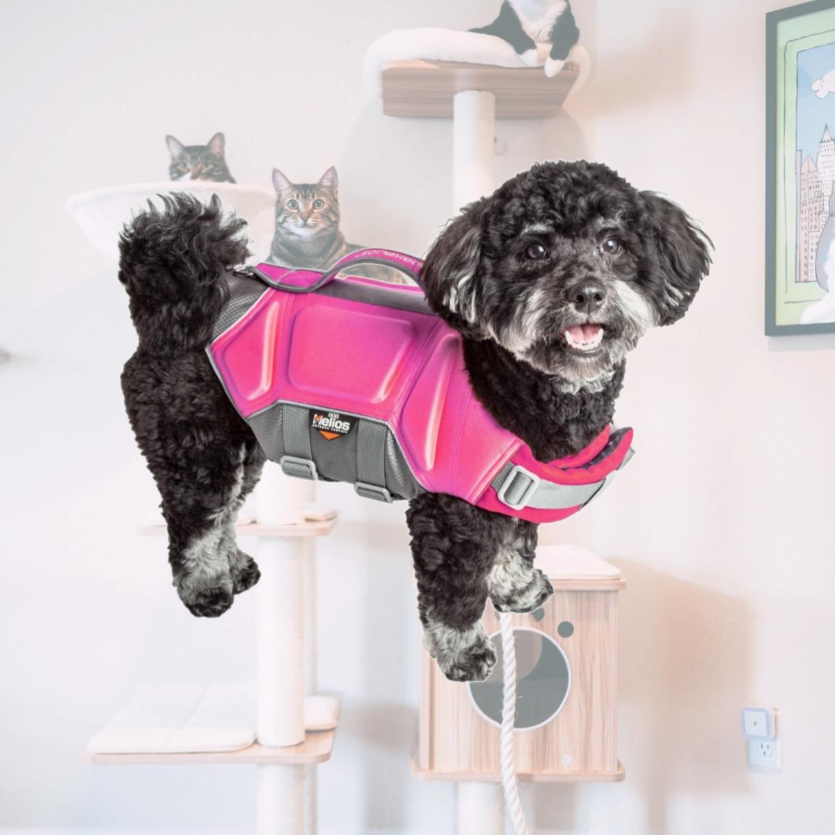 Picture of Dog Helios HA18PKMD Tidal Guard Multi-Point Strategically-Stitched Reflective Pet Dog Life Jacket Vest - Pink, Medium