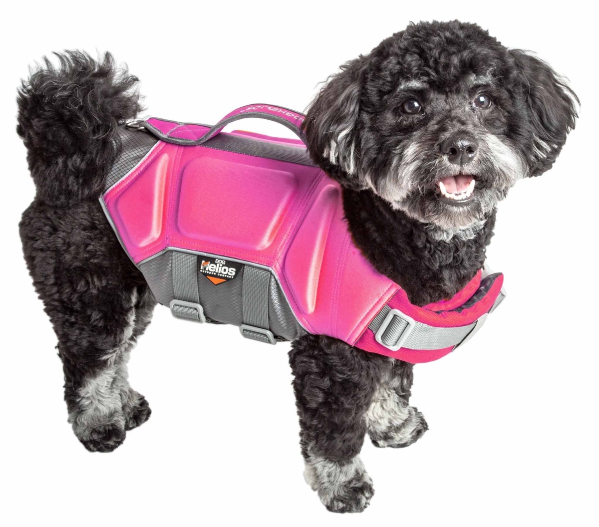 Picture of Dog Helios HA18PKLG Tidal Guard Multi-Point Strategically-Stitched Reflective Pet Dog Life Jacket Vest - Pink&#44; Large