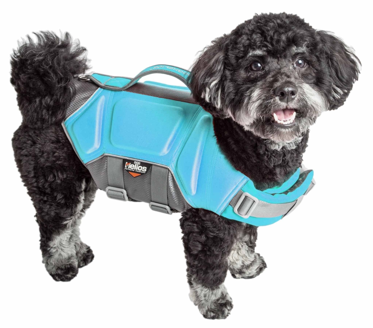Picture of Dog Helios HA18LBSM Tidal Guard Multi-Point Strategically-Stitched Reflective Pet Dog Life Jacket Vest - Light Blue, Small