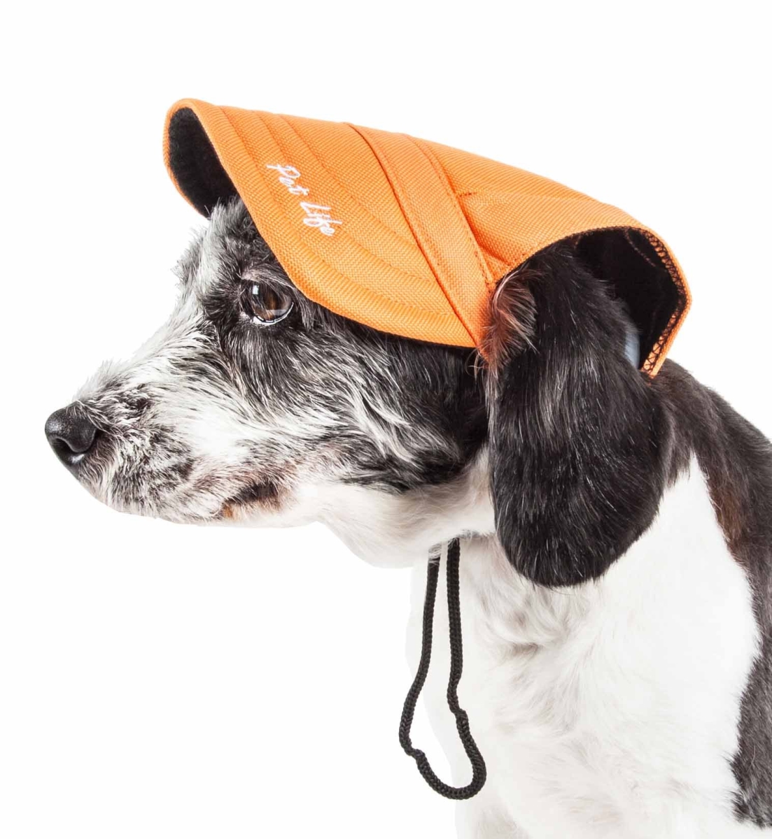 Picture of Pet Life HT6ORMD Cap-Tivating UV Protectant Adjustable Fashion Dog Hat - Orange, Medium