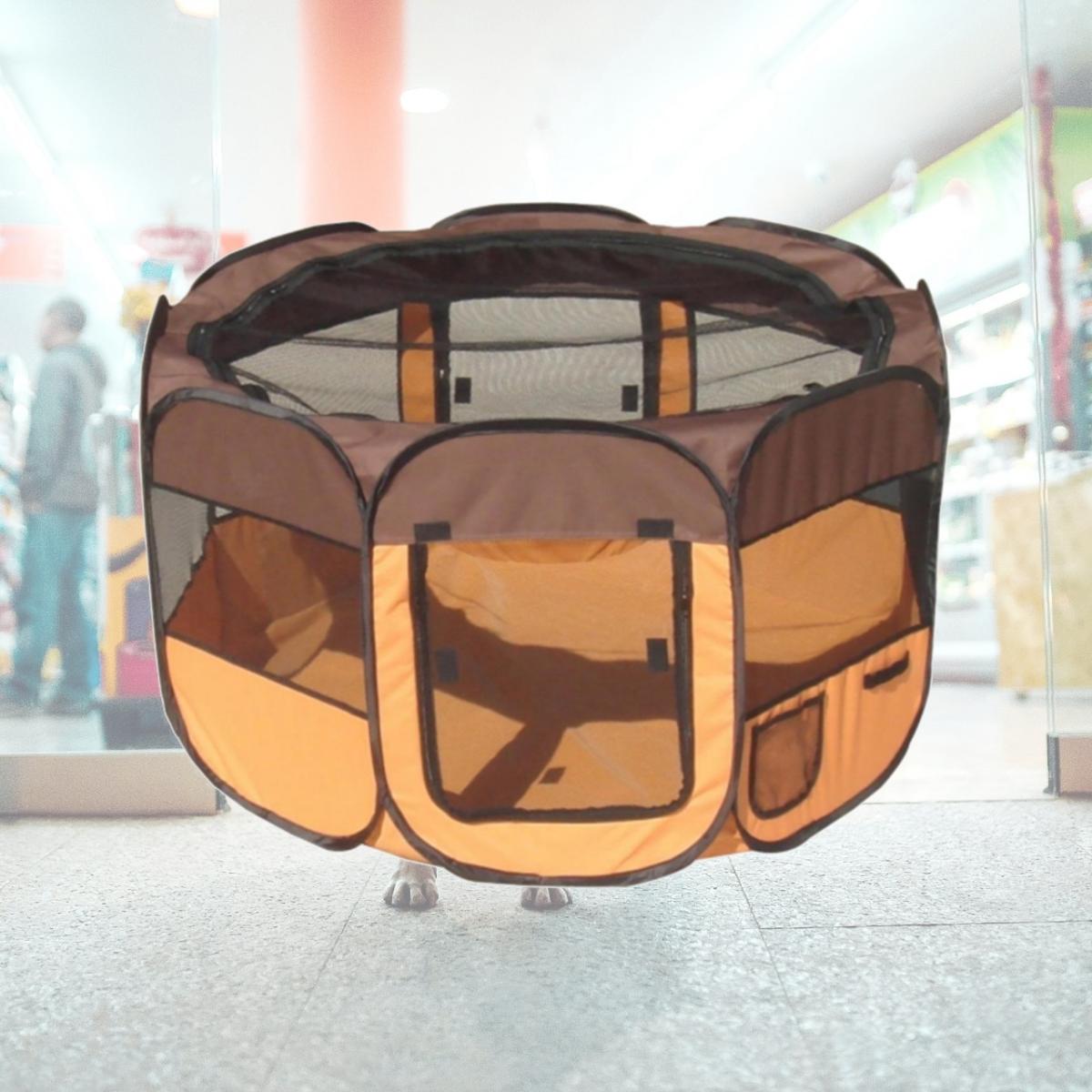 Picture of Pet Life LLC 1PPBOMD All-Terrain&apos; Lightweight Easy Folding Wire-Framed Collapsible Travel Pet Playpen