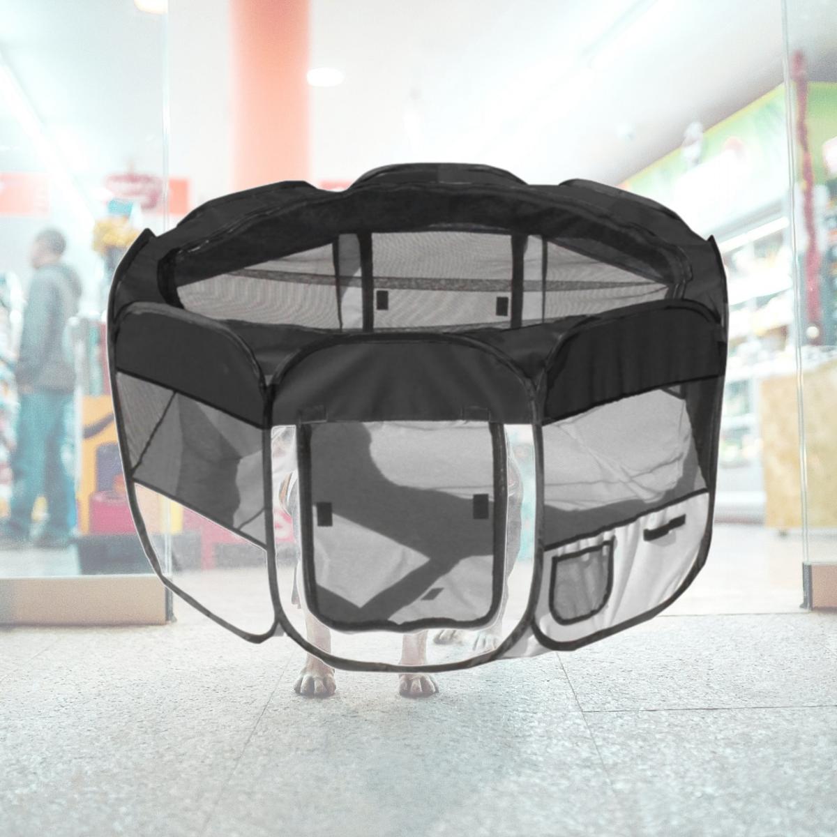Picture of Pet Life LLC 1PPBWMD All-Terrain&apos; Lightweight Easy Folding Wire-Framed Collapsible Travel Pet Playpen