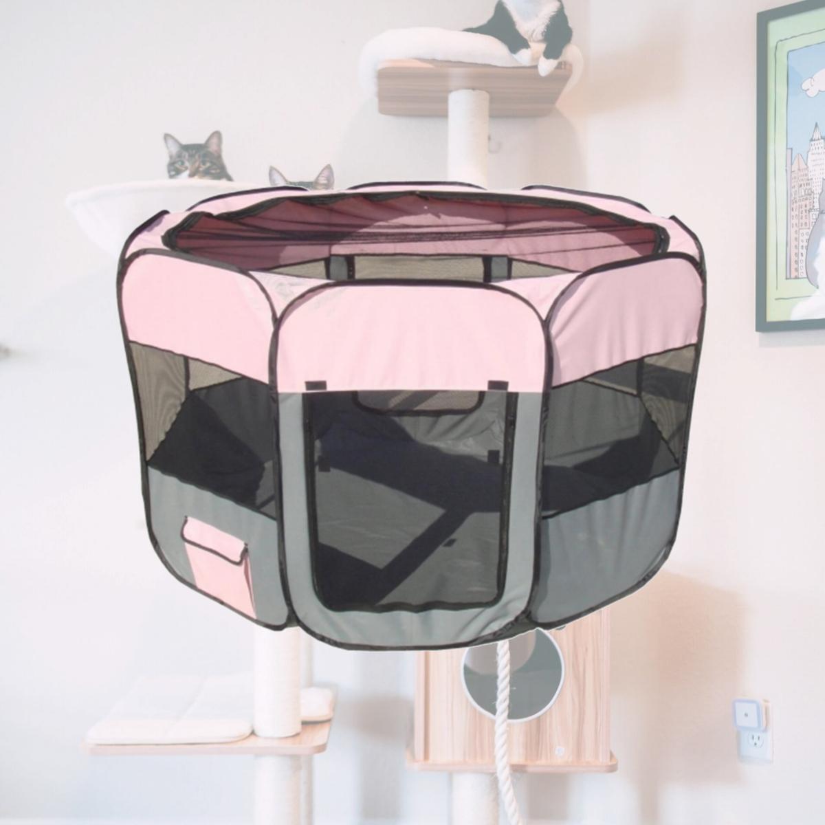 Picture of Pet Life LLC 1PPGYPLG All-Terrain&apos; Lightweight Easy Folding Wire-Framed Collapsible Travel Pet Playpen