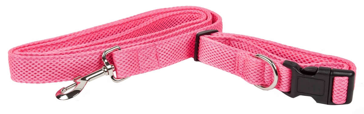 Picture of Pet Life CLSH14PKSM Aero Mesh 2-in-1 Dual Sided Comfortable & Breathable Adjustable Mesh Dog Leash-Collar&#44; Pink - Small