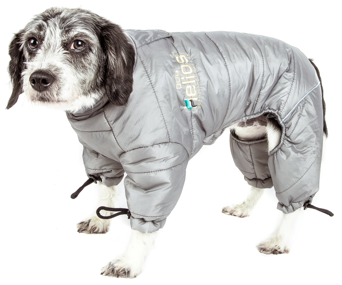 Picture of Dog Helios JKHL6GYXL Thunder Crackle Full Body Waded Plush Adjustable & 3M Reflective Dog Jacket&#44; Gray - Extra Large