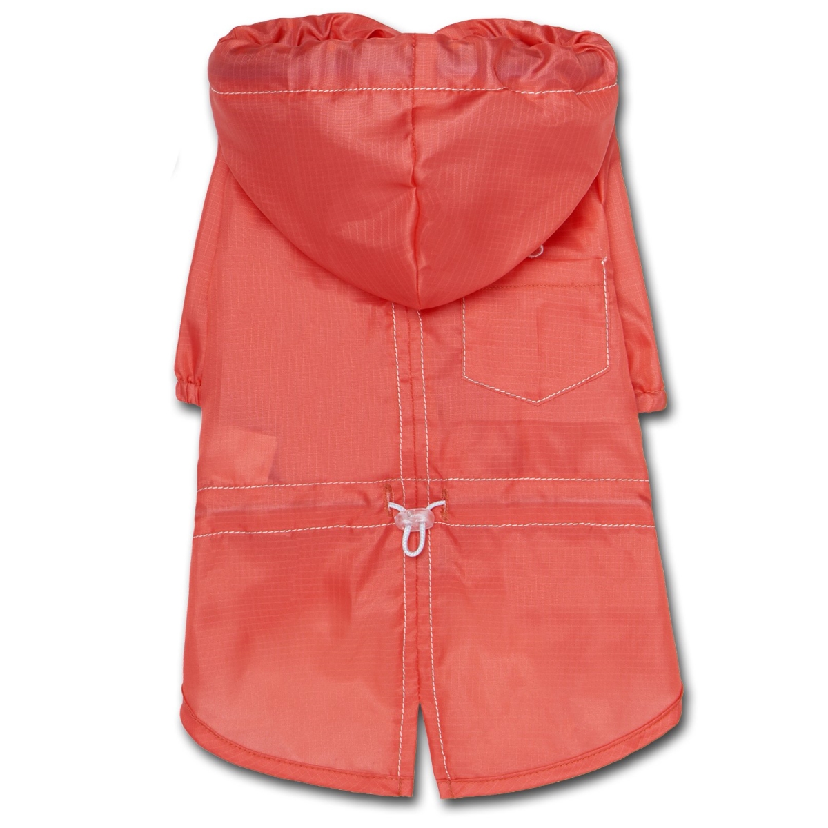 Picture of Touchdog R12RDXS Split-Vent Designer Waterproof Dog Raincoat - Red - Extra-Small