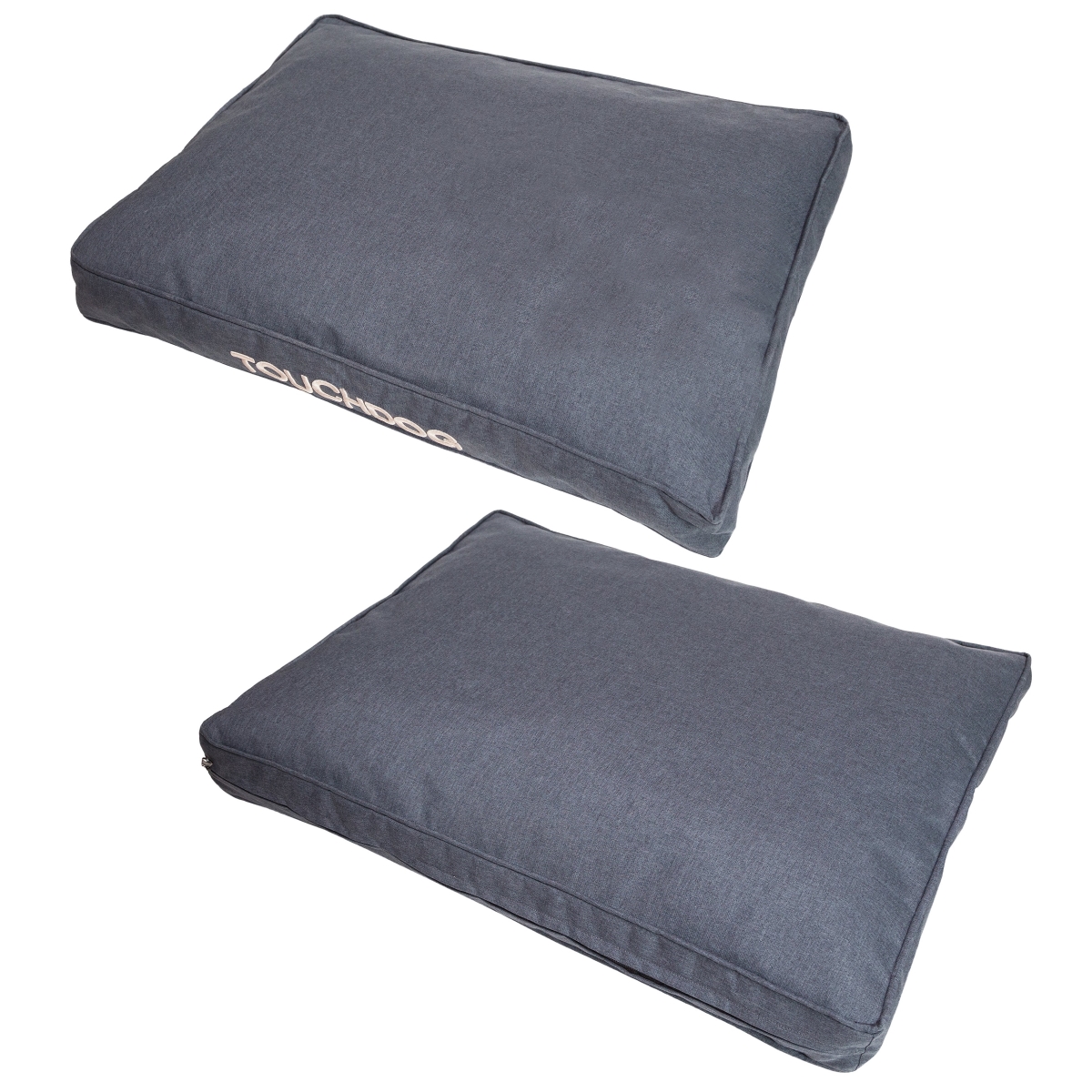 Picture of Touchdog PB78CGSM Hushky Water-Resistant Premium Rectangular Raised Dog Mat - Charcoal Grey - Small