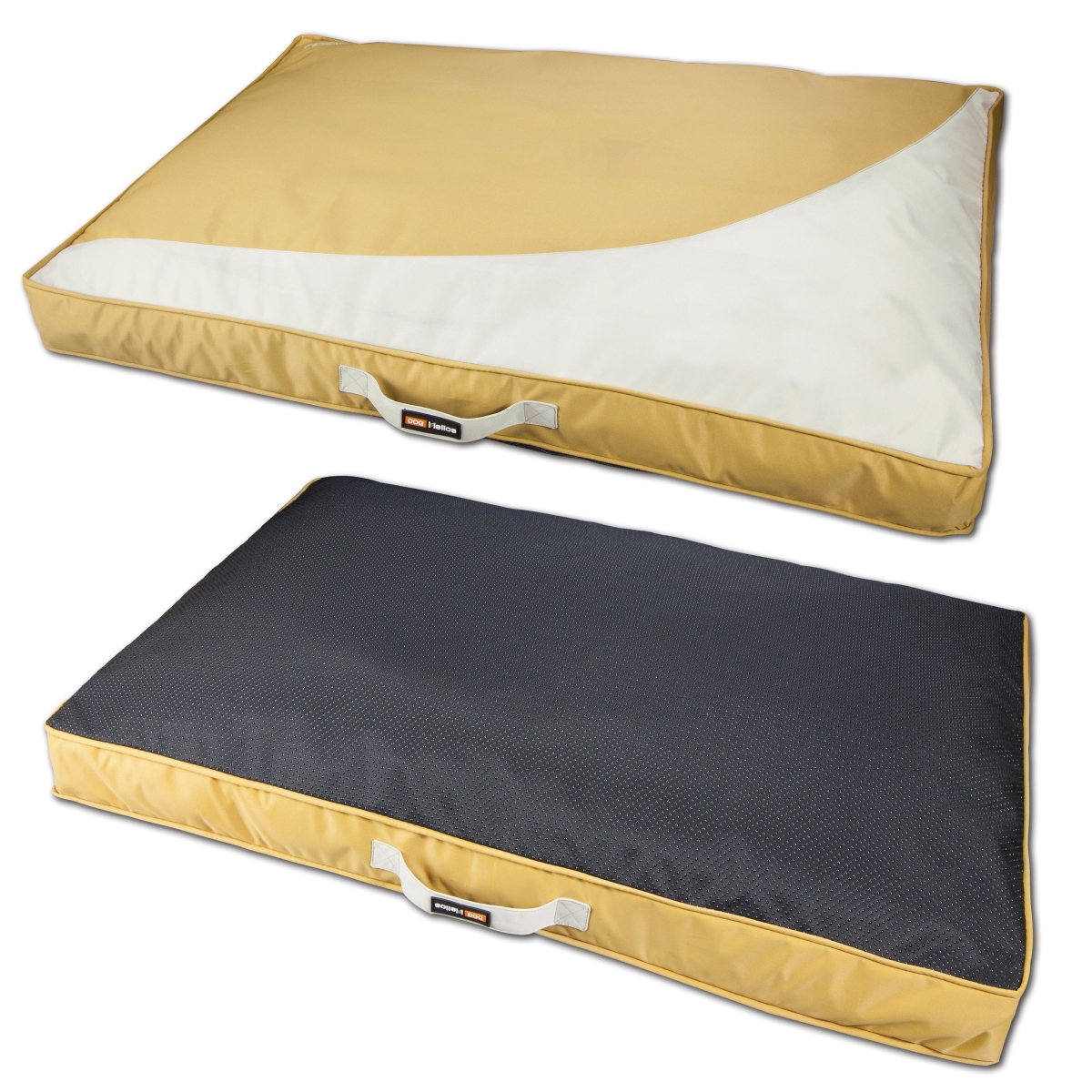 Picture of Touchdog PB79YLSM Immortal-Trek Waterproof Rectangular Travel Dog Bed - Yellow - Small