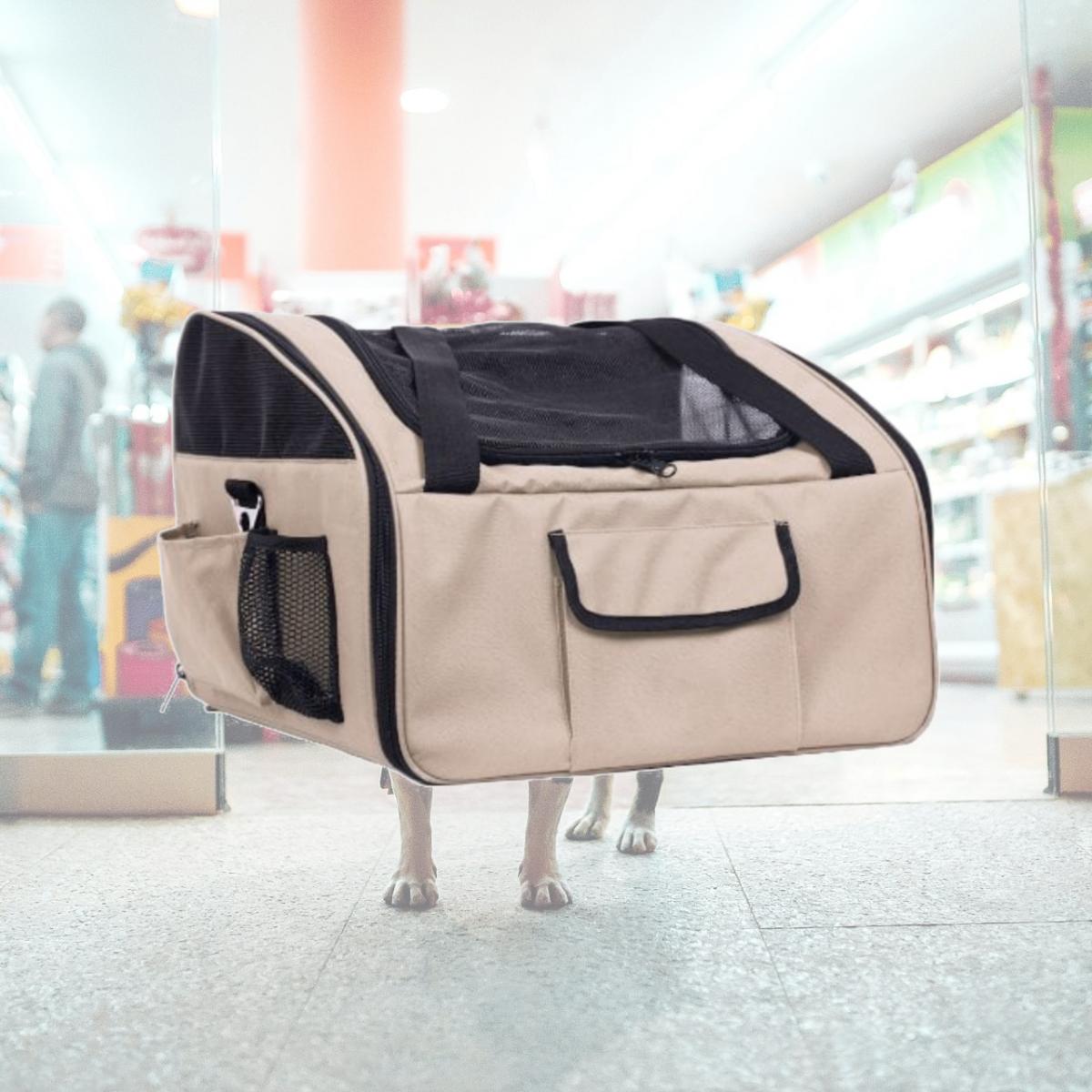 Picture of Pet Life LLC 2CSKH Ultra-Lock&apos; Collapsible Safety Travel Wire Folding Pet Car Seat Carrier