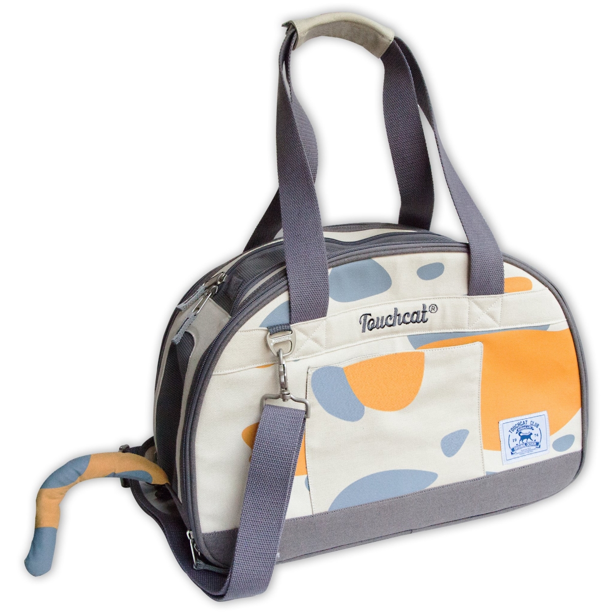 Picture of Touchcat B101WHMD Tote-Tails Designer Airline Approved Collapsible Cat Carrier - White - One Size
