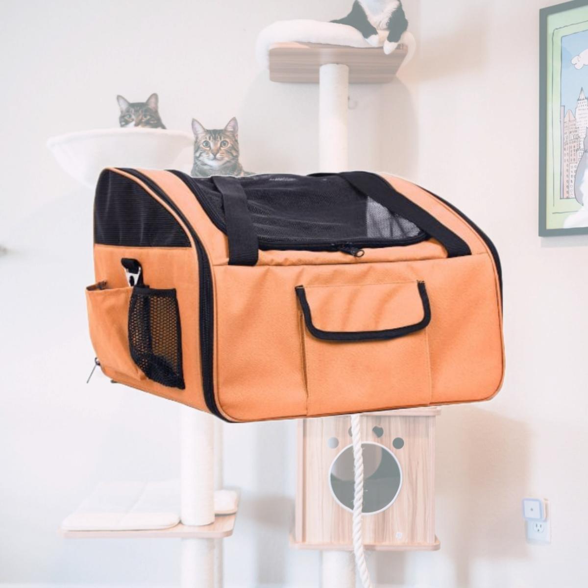 Picture of Pet Life LLC 2CSOR Ultra-Lock&apos; Collapsible Safety Travel Wire Folding Pet Car Seat Carrier