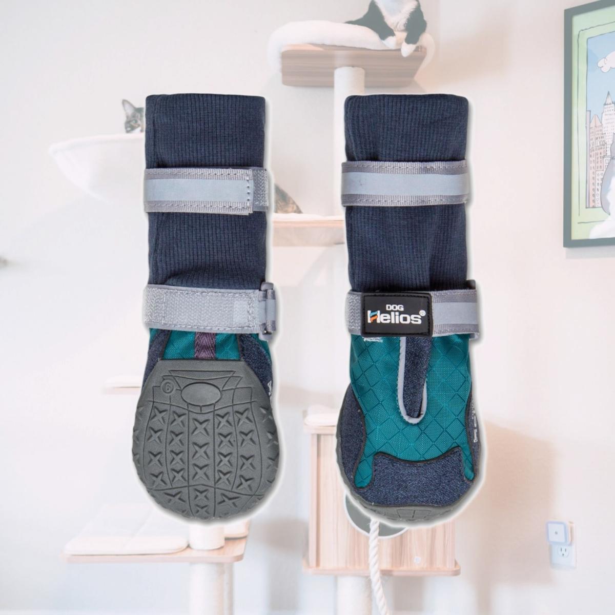 Picture of Dog Helios F16BLXS Traverse Premium Grip High-Ankle Outdoor Dog Boots - Blue - Extra-Small