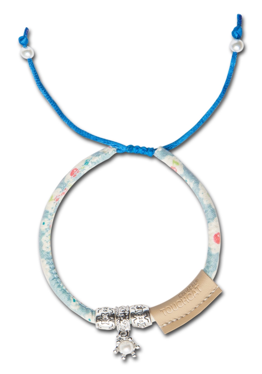 Picture of Touchcat CTCL2BL Lucky Charms Designer Cable Necklace Cat Collar - Blue - One Size