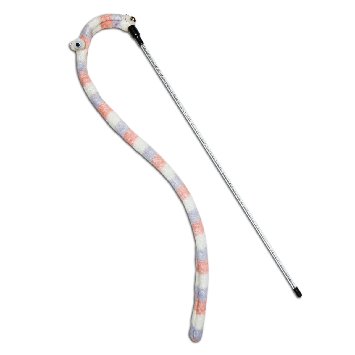Picture of Touchcat CTY11PK Worm-Tail Designer Wand Cat Teaser - Pink - One Size
