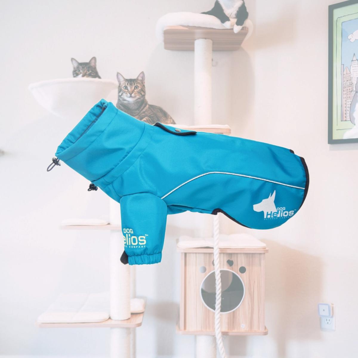 Picture of Dog Helios JKHL13BLMD Extreme Softshell Performance Fleece Dog Coat - Blue - Medium