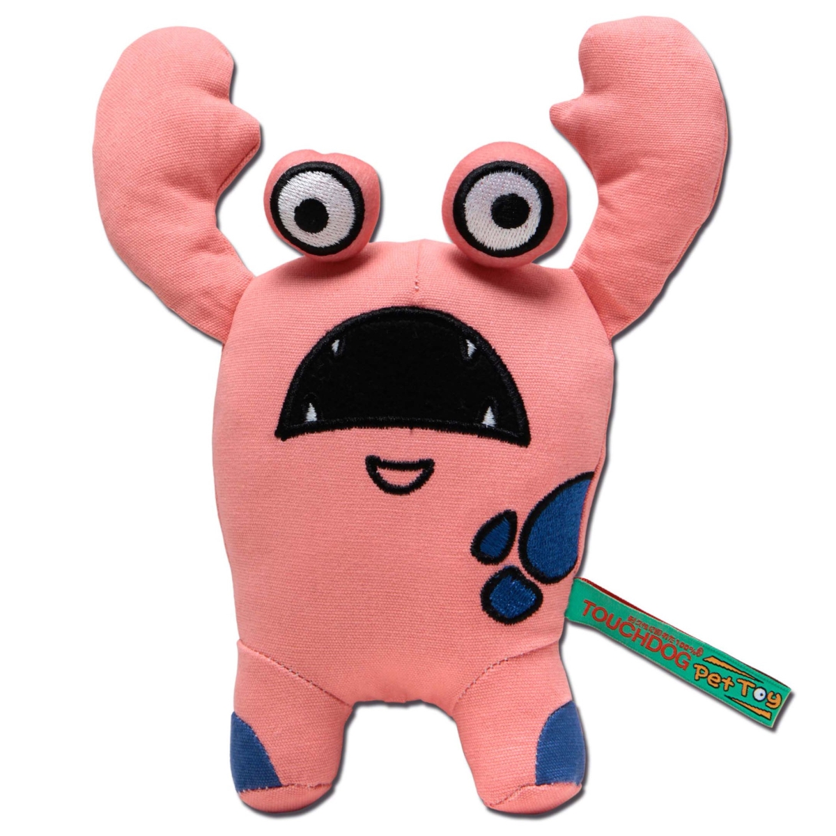 Picture of Touchdog DT41PK Cartoon Up-For-Crabs Monster Plush Dog Toy - Pink - One Size