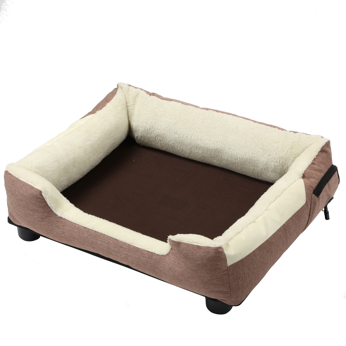 Dream Smart Electronic Heating & Cooling Smart Pet Bed - Mocha Brown - Medium