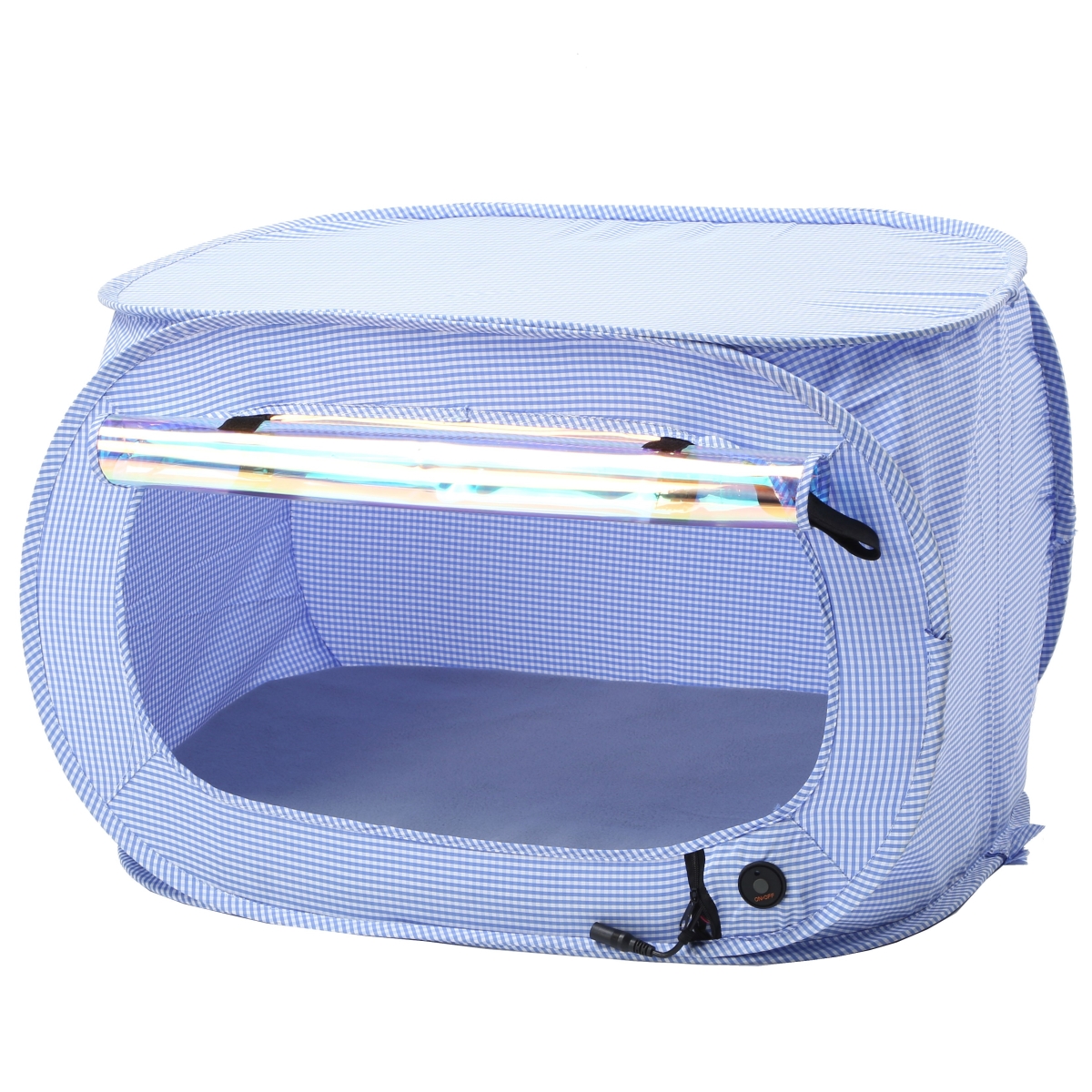 Picture of Pet Life PTT9BL Enterlude Electronic Heating Lightweight & Collapsible Pet Tent - Blue - One Size