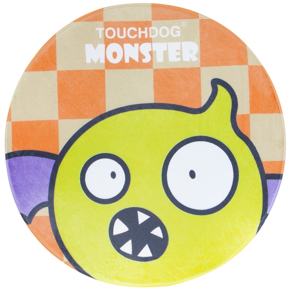 Picture of Touchdog PB104 Cartoon Flying Critter Monster Rounded Cat & Dog Mat - Yellow Monster - One Size