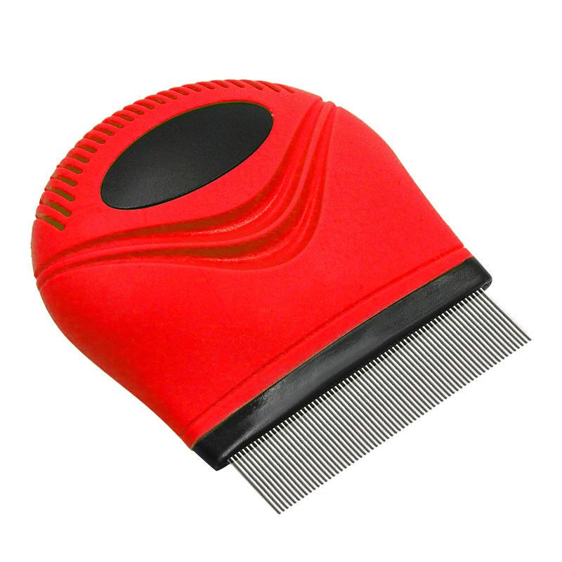 Picture of Pet Life GR27RD Grazer Handheld Travel Grooming Cat & Dog Flea & Tick Comb&#44; Red- One Size