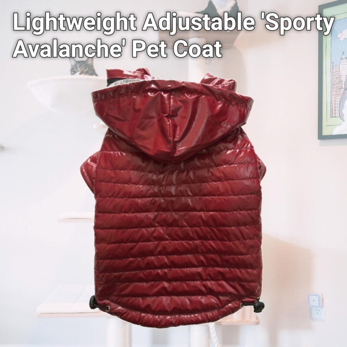 Picture of Pet Life LLC 30RDLG Lightweight Adjustable &apos;Sporty Avalanche&apos; Pet Coat