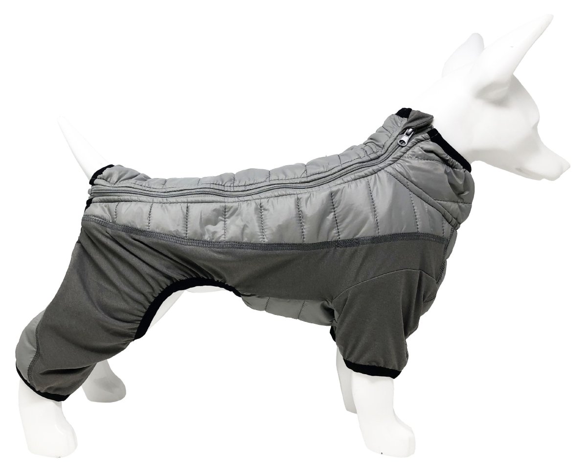 Picture of Pet Life 60GYXS Aura-Vent Lightweight 4-Season Stretch & Quick-Dry Full Body Dog Jacket&#44; Grey - Extra Small