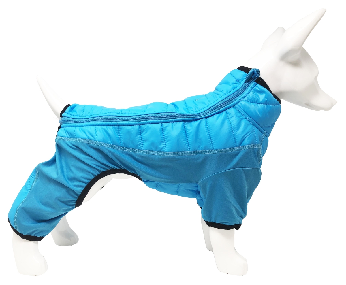 Picture of Pet Life 60BLMD Aura-Vent Lightweight 4-Season Stretch & Quick-Dry Full Body Dog Jacket&#44; Blue - Medium