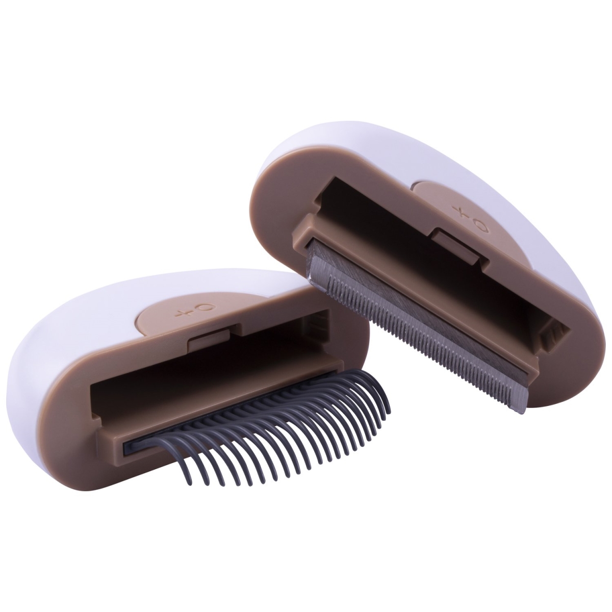Picture of Pet Life GR1BRLG LYNX 2-in-1 Travel Connecting Grooming Pet Comb & Deshedder&#44; Brown - Large