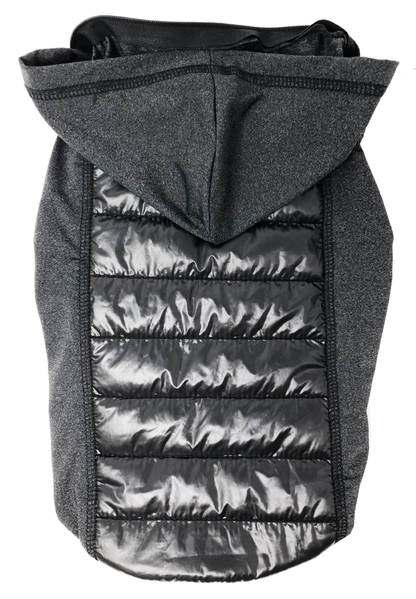 Picture of Pet Life 61BKSM Apex Lightweight Hybrid 4-Season Stretch & Quick-Dry Dog Coat with Pop Out Hood&#44; Black - Small