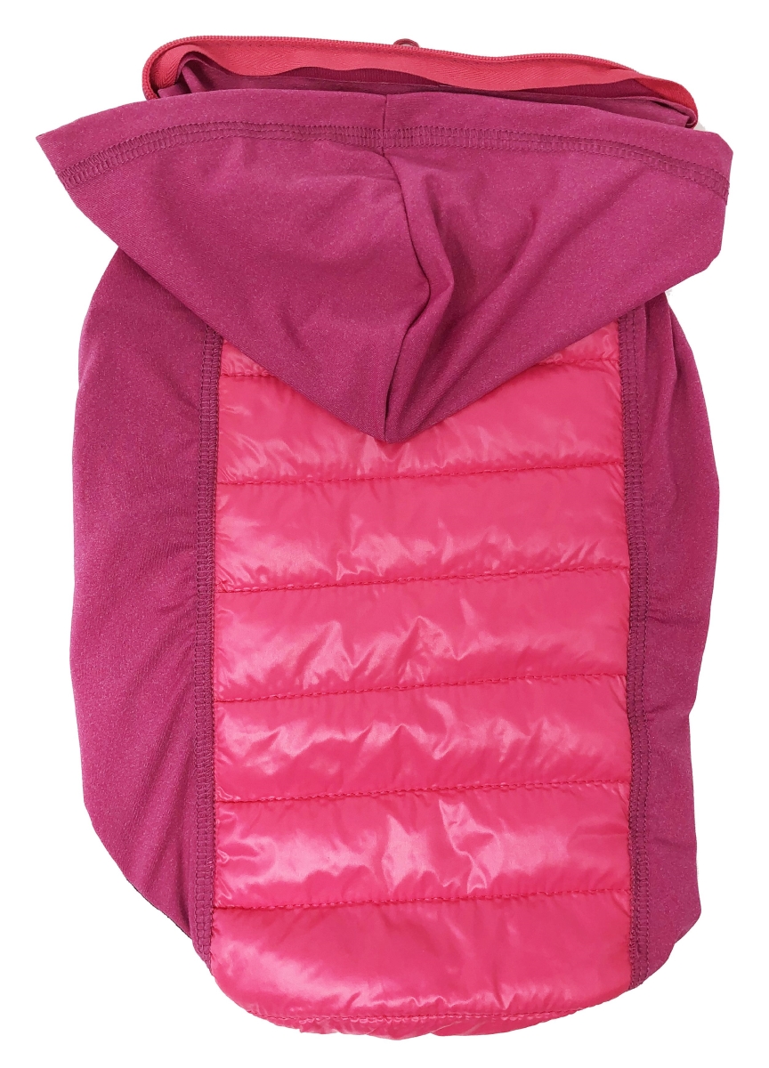 Picture of Pet Life 61PKXL Apex Lightweight Hybrid 4-Season Stretch & Quick-Dry Dog Coat with Pop Out Hood&#44; Pink - Extra Large