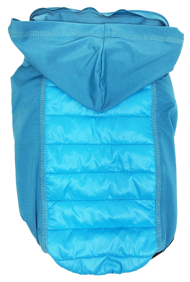 Picture of Pet Life 61BLSM Apex Lightweight Hybrid 4-Season Stretch & Quick-Dry Dog Coat with Pop Out Hood&#44; Blue - Small