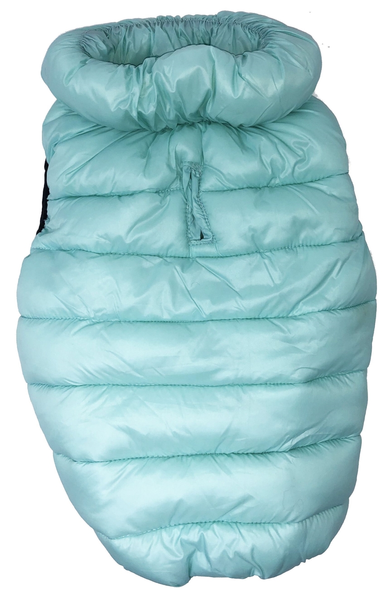Pursuit Quilted Ultra-Plush Thermal Dog Jacket, Aqua - Extra Small