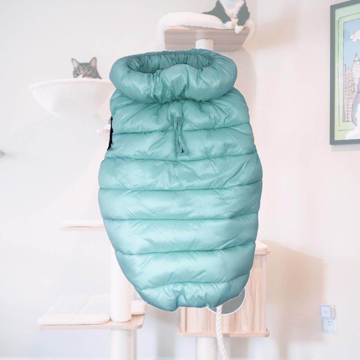Picture of Pet Life 63AQSM Pursuit Quilted Ultra-Plush Thermal Dog Jacket, Aqua - Small
