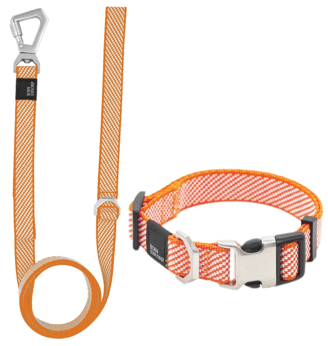 Picture of Pet Life CLSH16ORMD Escapade Outdoor Series 2-in-1 Convertible Dog Leash & Collar&#44; Orange - Medium