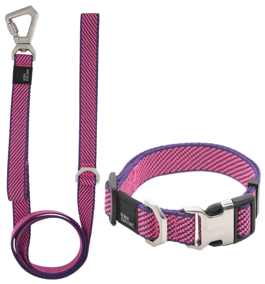 Picture of Pet Life CLSH16PKSM Escapade Outdoor Series 2-in-1 Convertible Dog Leash & Collar&#44; Pink - Small