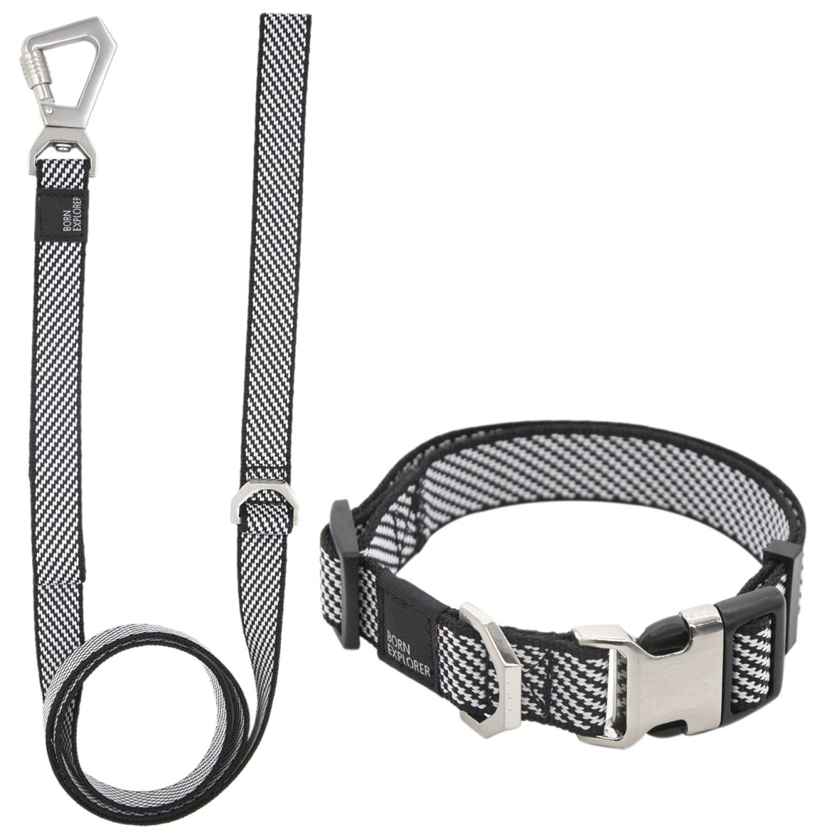 Picture of Pet Life CLSH16GYSM Escapade Outdoor Series 2-in-1 Convertible Dog Leash & Collar&#44; Grey - Small